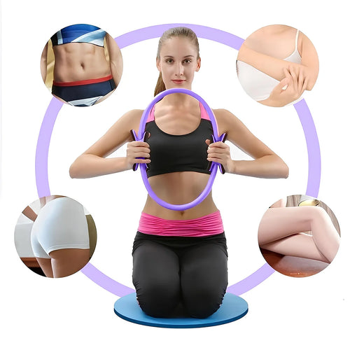 Fortaleça os músculos e modele as costas - kit Pilates 5 em 1: bola fitness + elásticos para tonificar o corpo — perfeito para treinos em casa e yoga.